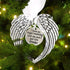 Christmas Memorial Hanging Ornaments Angel Wings